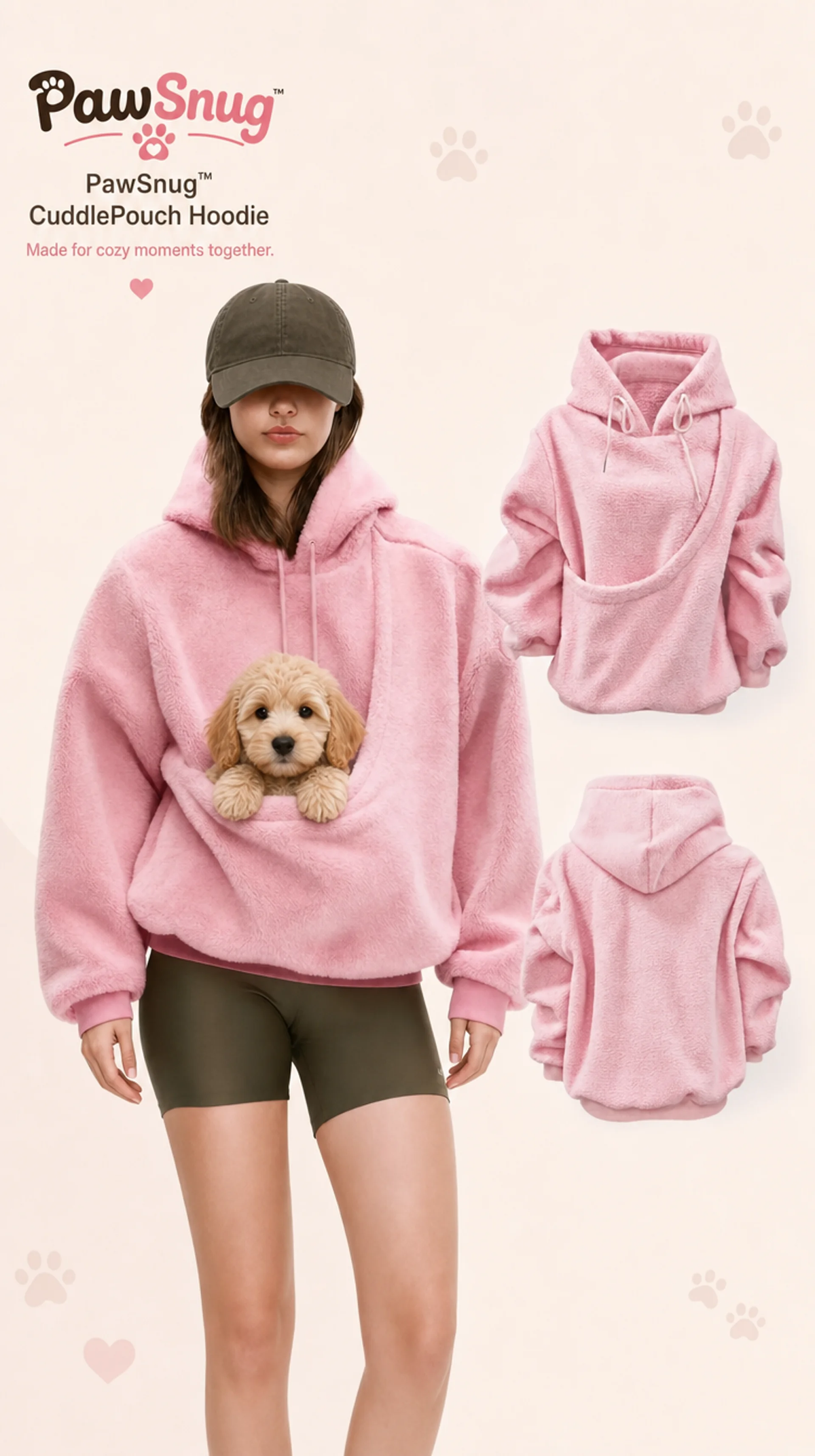 PawSnug - Pet Carrier Hoodie